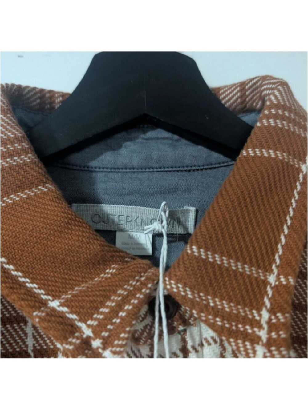 Outerknown | Blanket Shirt In Cedar Bigbury Plaid - Picture 8 of 14